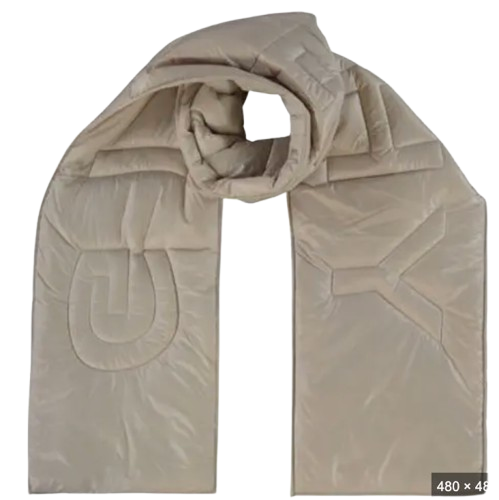 Cream Puffer Scarf