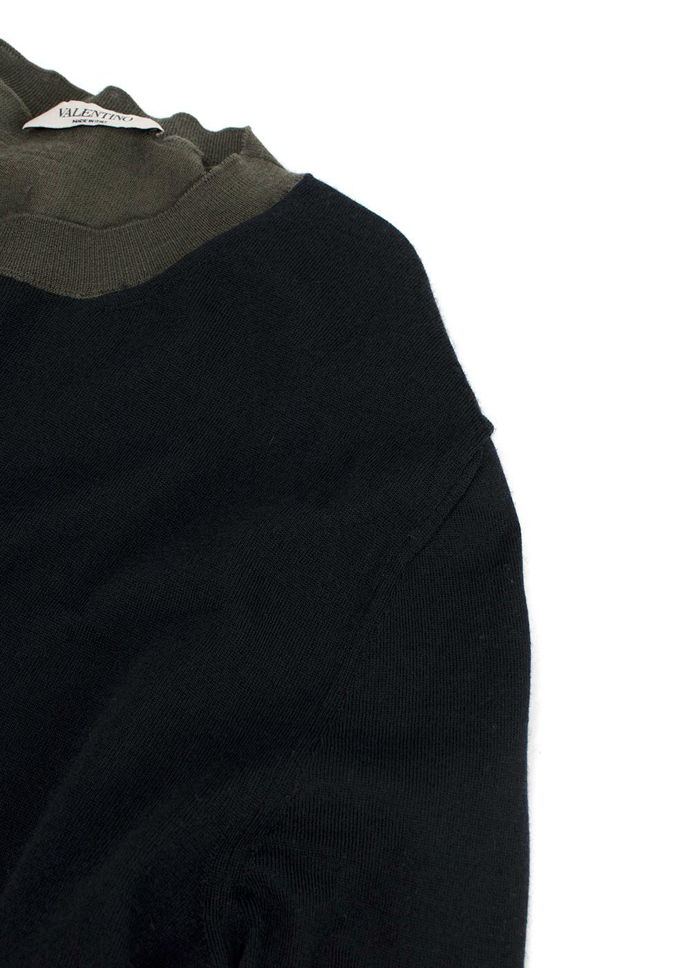 Valentino Two Tone Crew Neck Jumper