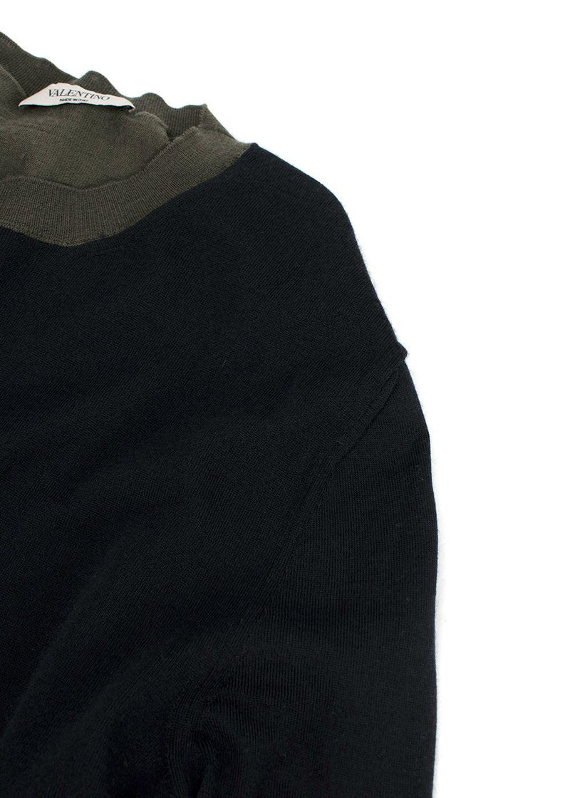 Valentino Two Tone Crew Neck Jumper