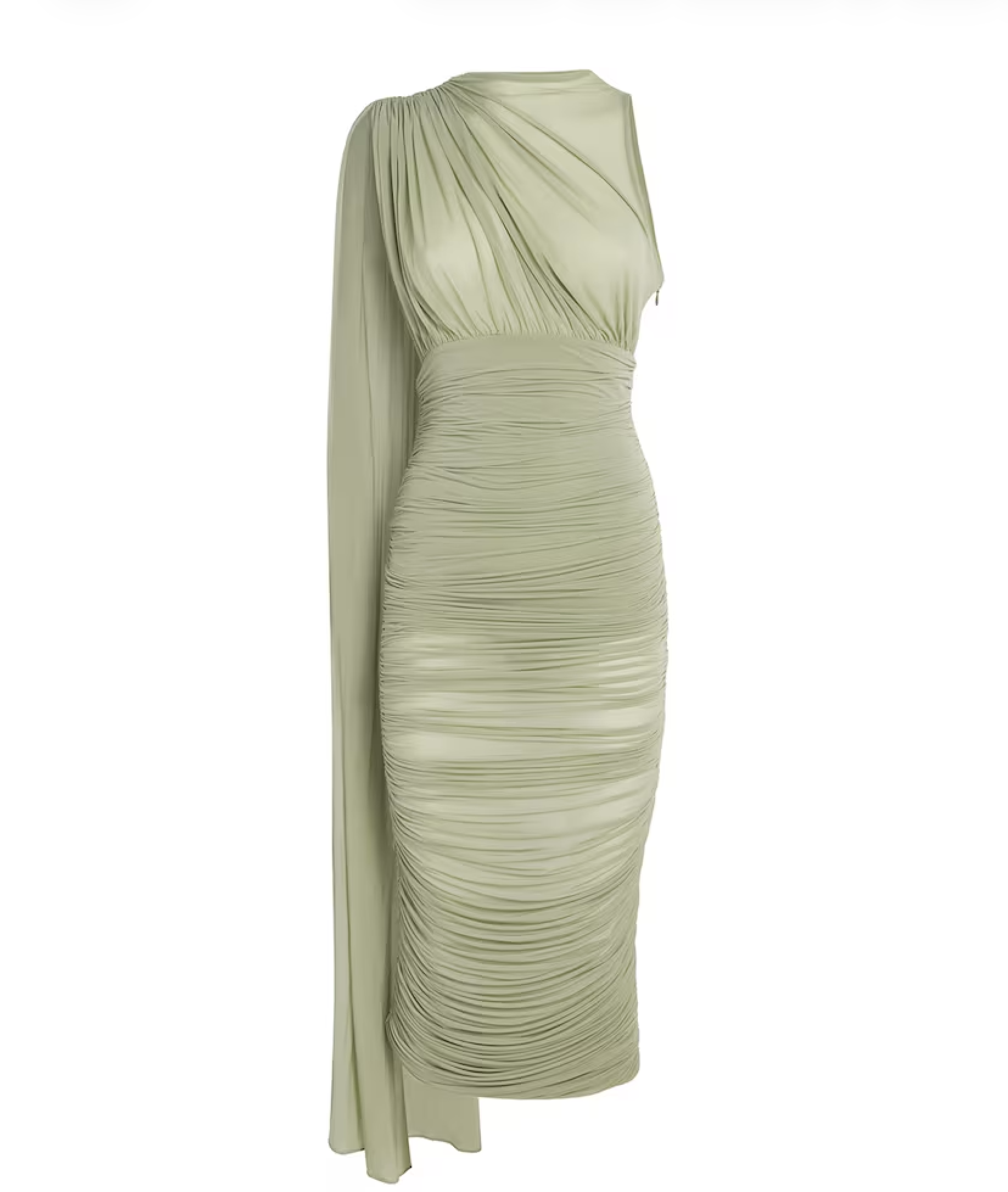 Magda Butrym Sheer Draped Midi Dress