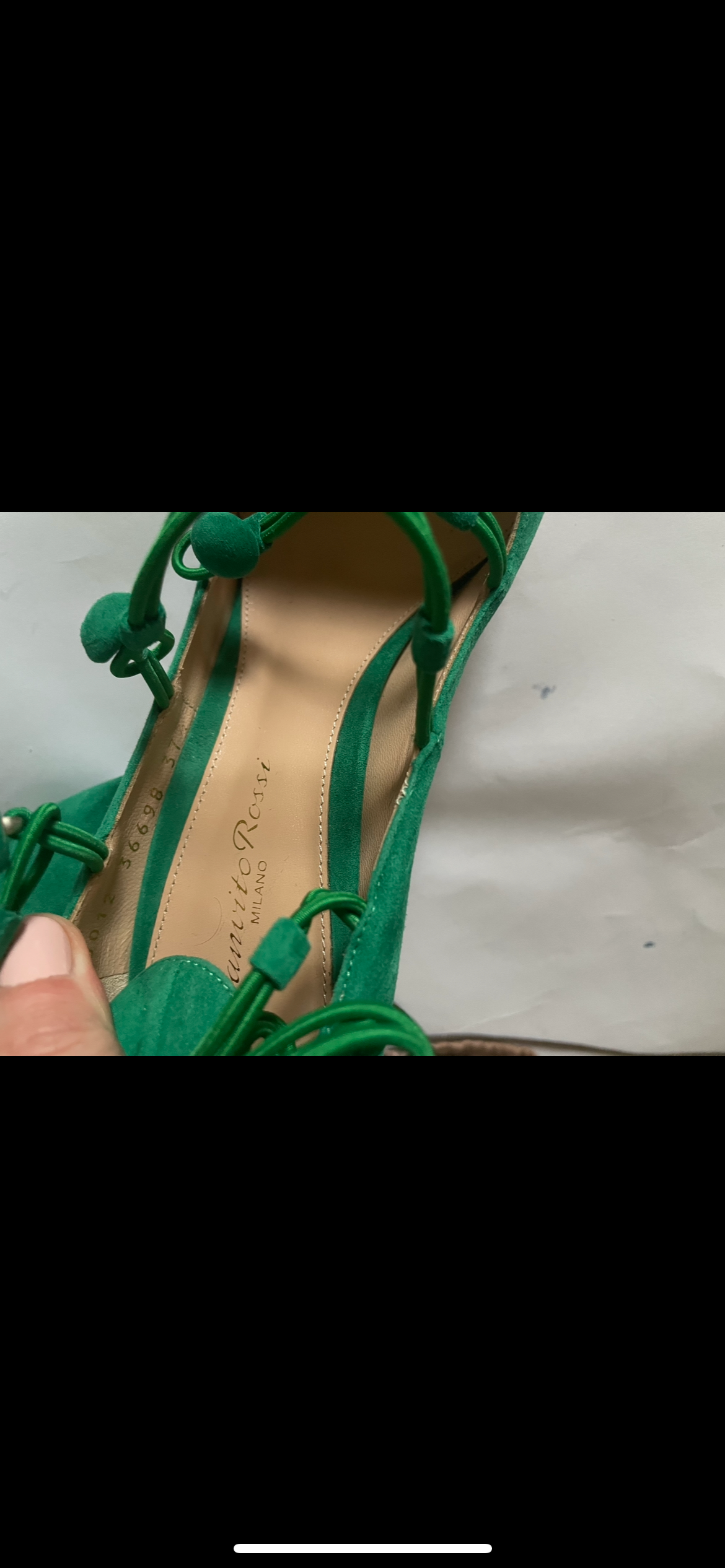 Green Suede Marquis Pumps