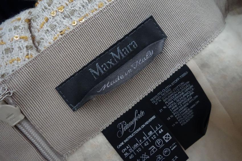 Max mara Sequin Embellished Wool Skirt