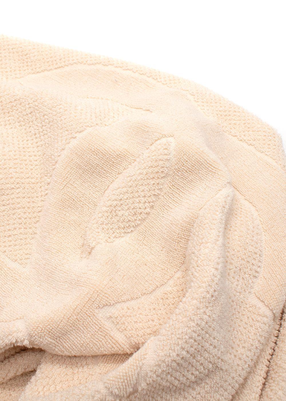 Chanel Beige Cotton Beach Towel