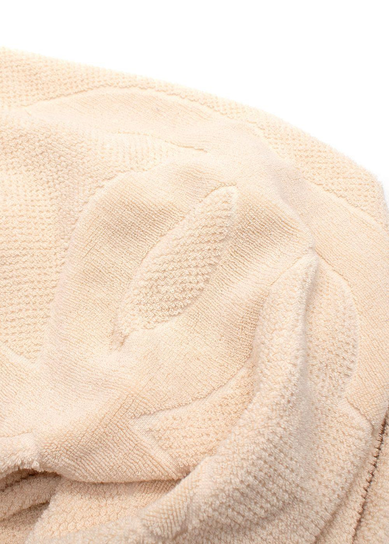 Chanel Beige Cotton Beach Towel