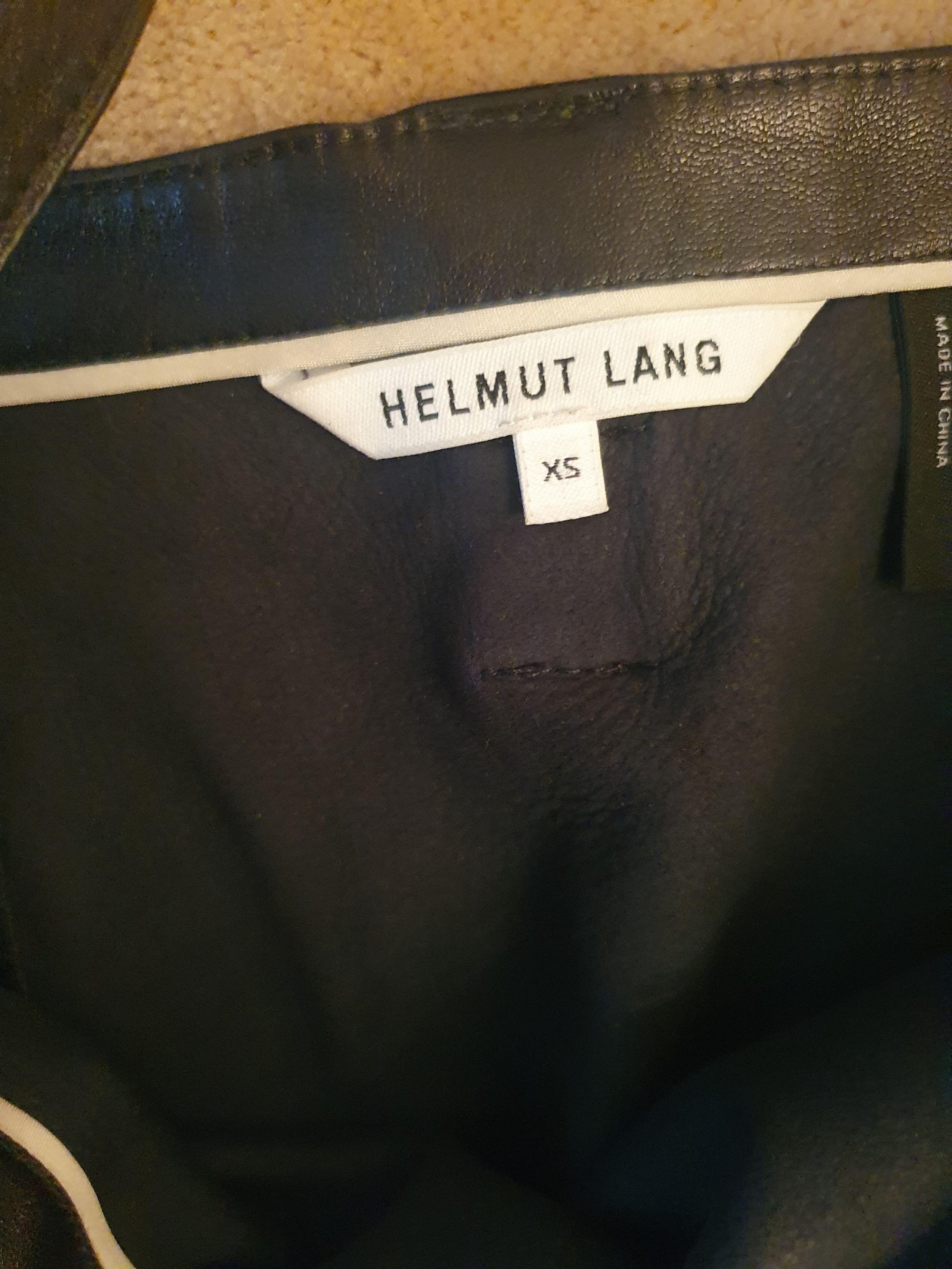 Black Leather Wrap Skirt