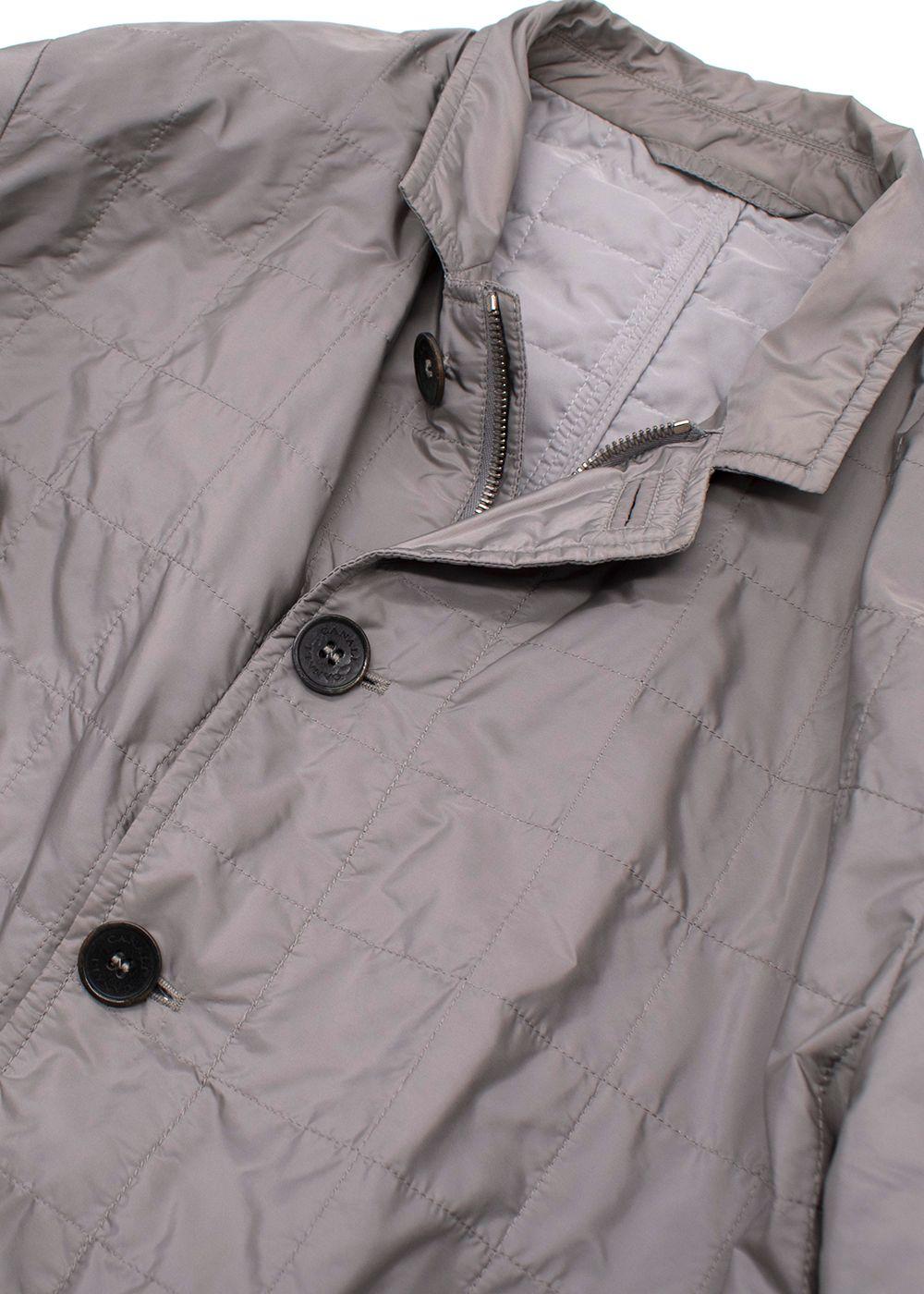 Canali Grey Quilted Jacket