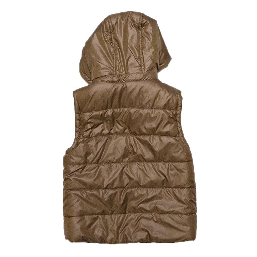 Mayoral Kids Puffer Vest with Detachable Hoodie