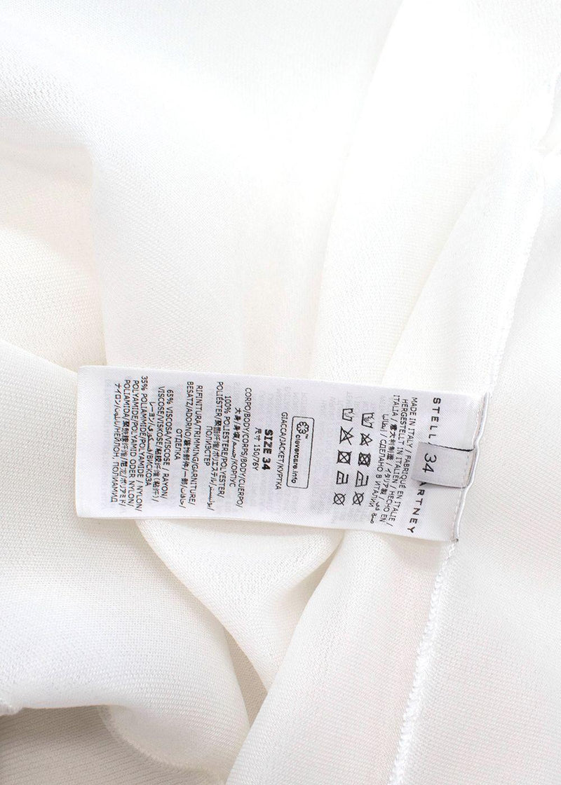 Stella McCartney Cream Netted Bomber Jacket