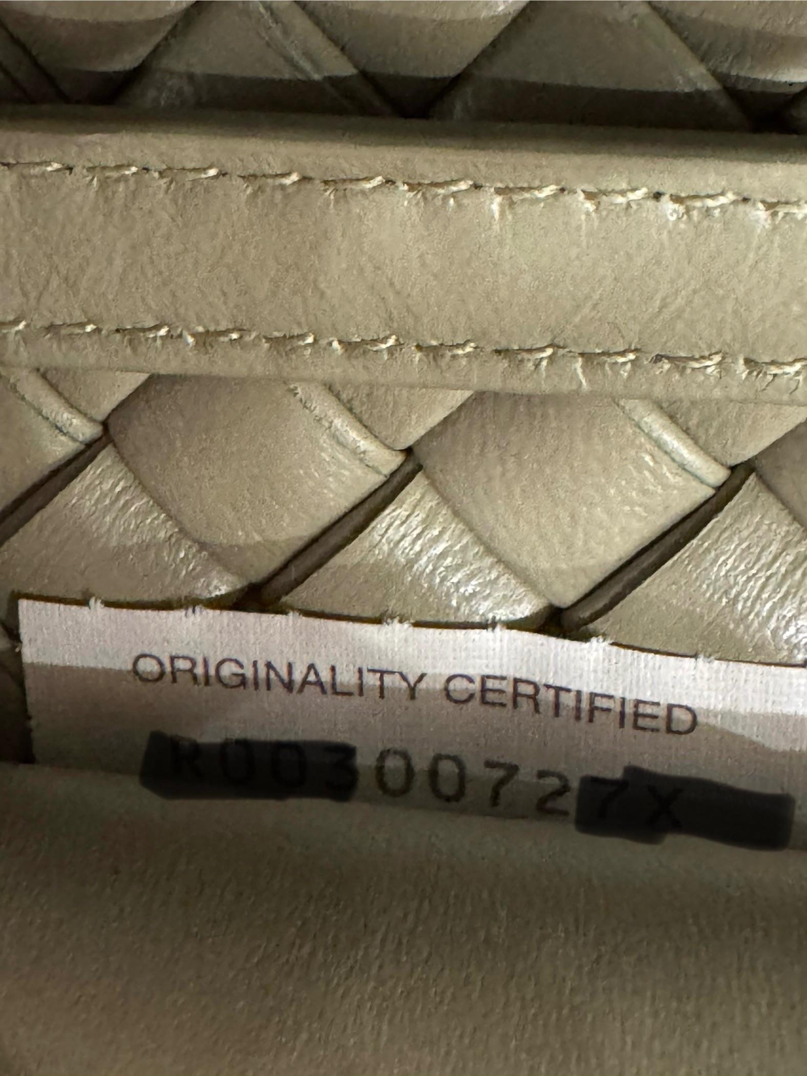 Bottega Veneta Mini Khaki Lambskin Satchel