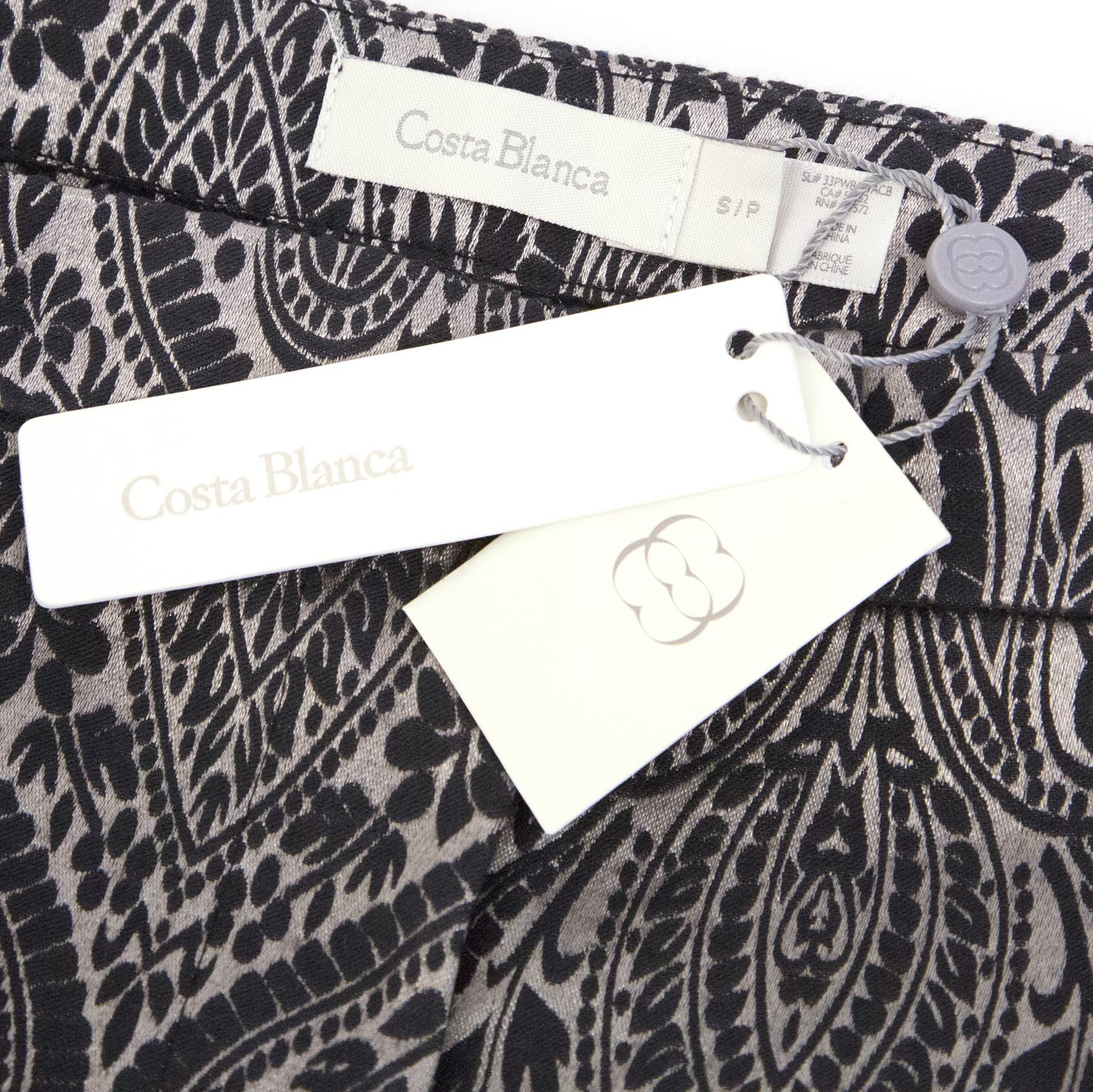 Costa Blanca Baroque Silver and Black Trousers