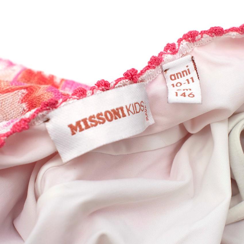 Missoni Kids Pink open-back Swimsuit