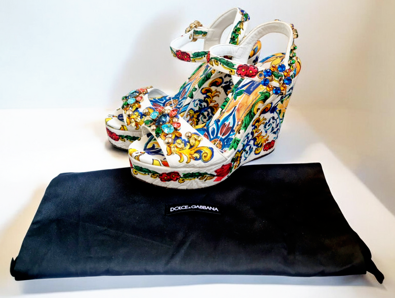 Dolce & Gabbana Majolica Wedges