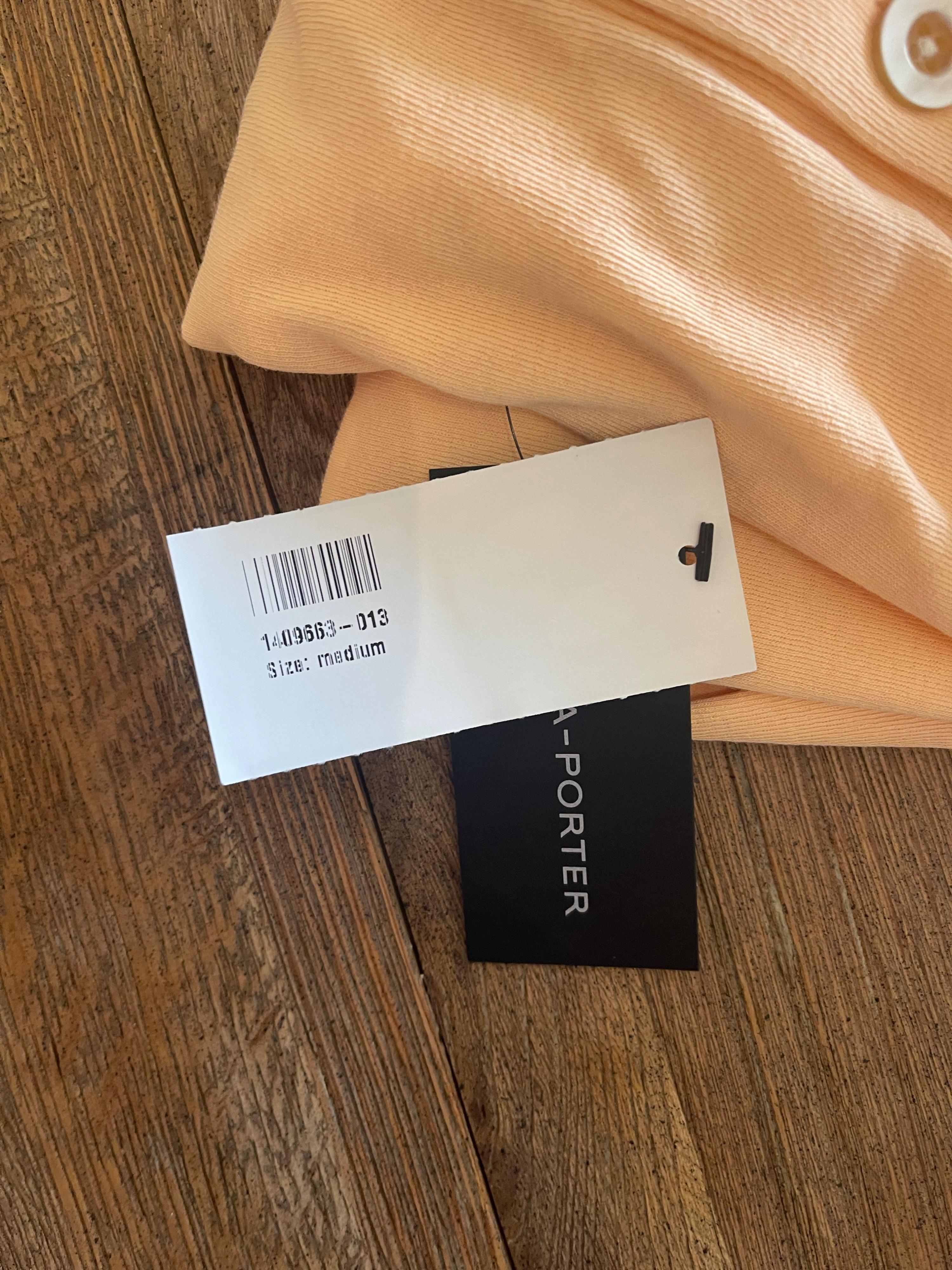 Rosetta Getty Peach Cotton Dress