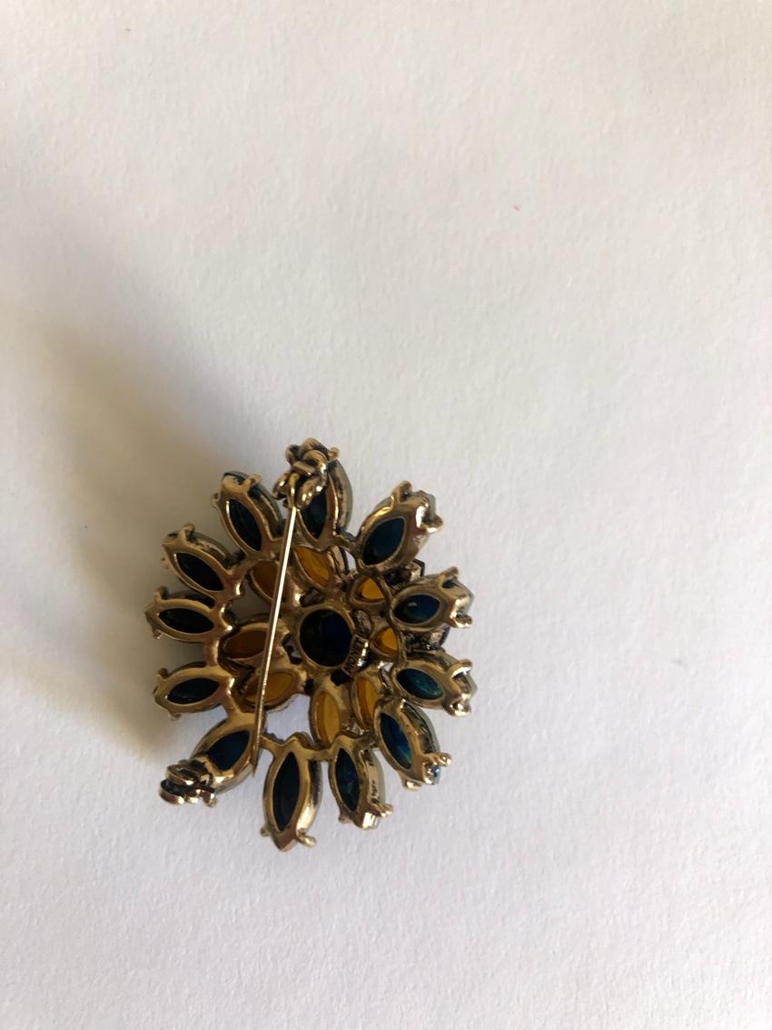 Monet Crystal Embellished Brooch