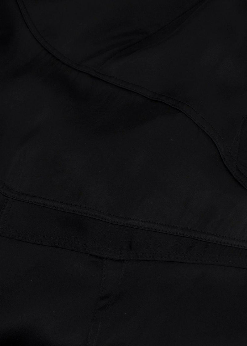 Marni Black Bias Cut Satin Dress