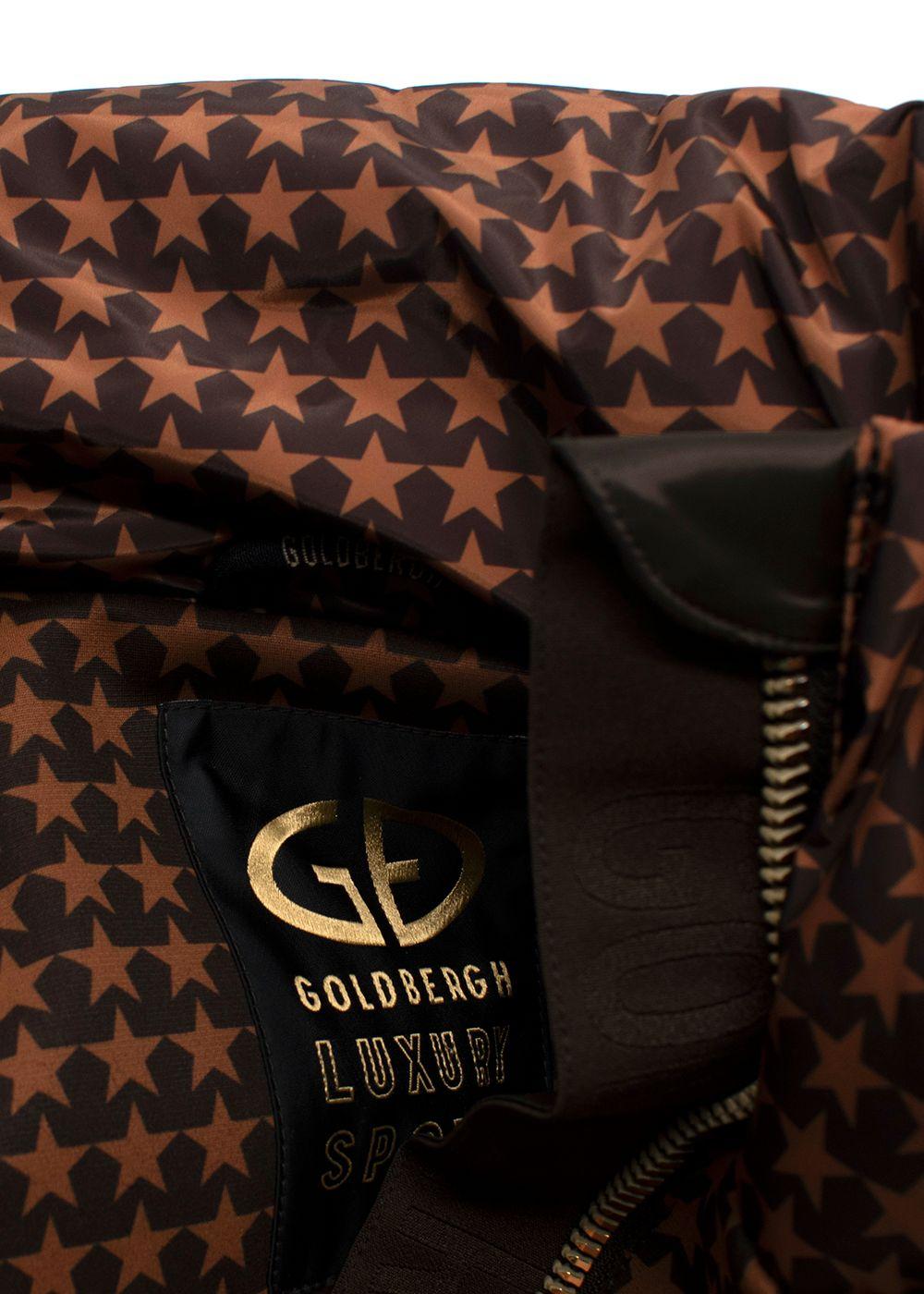 Goldbergh Brown Starstruck Printed Ski Suit