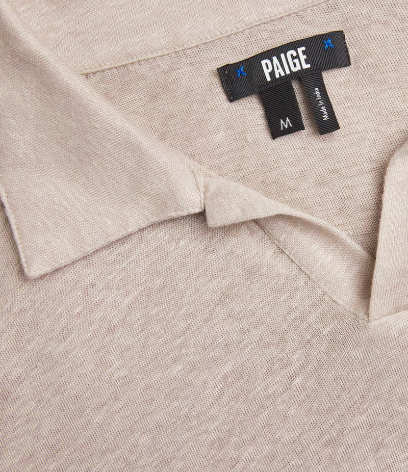 Paige Linen Shelton Polo Shirt