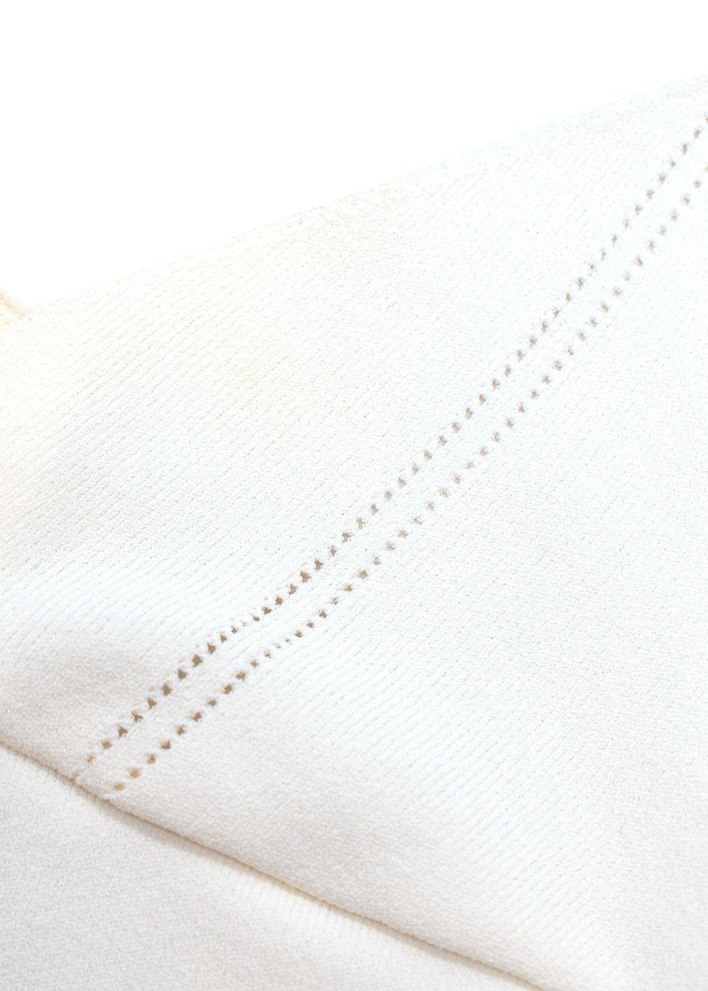 Valentino Fine Knit White Strappy Vest