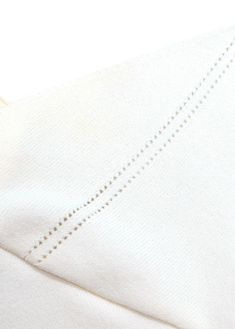 Valentino Fine Knit White Strappy Vest