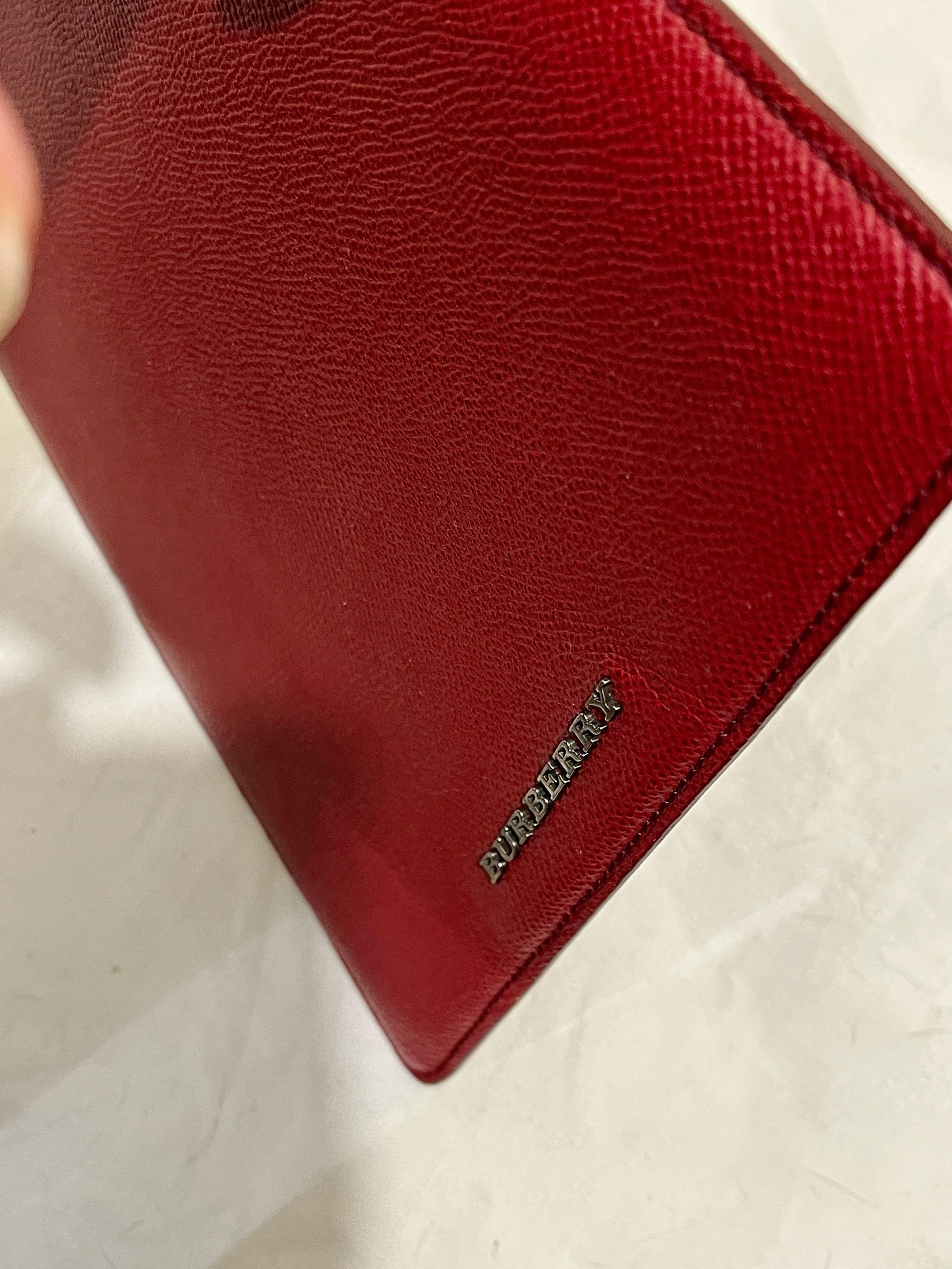 Red Grained Leather iPad Case