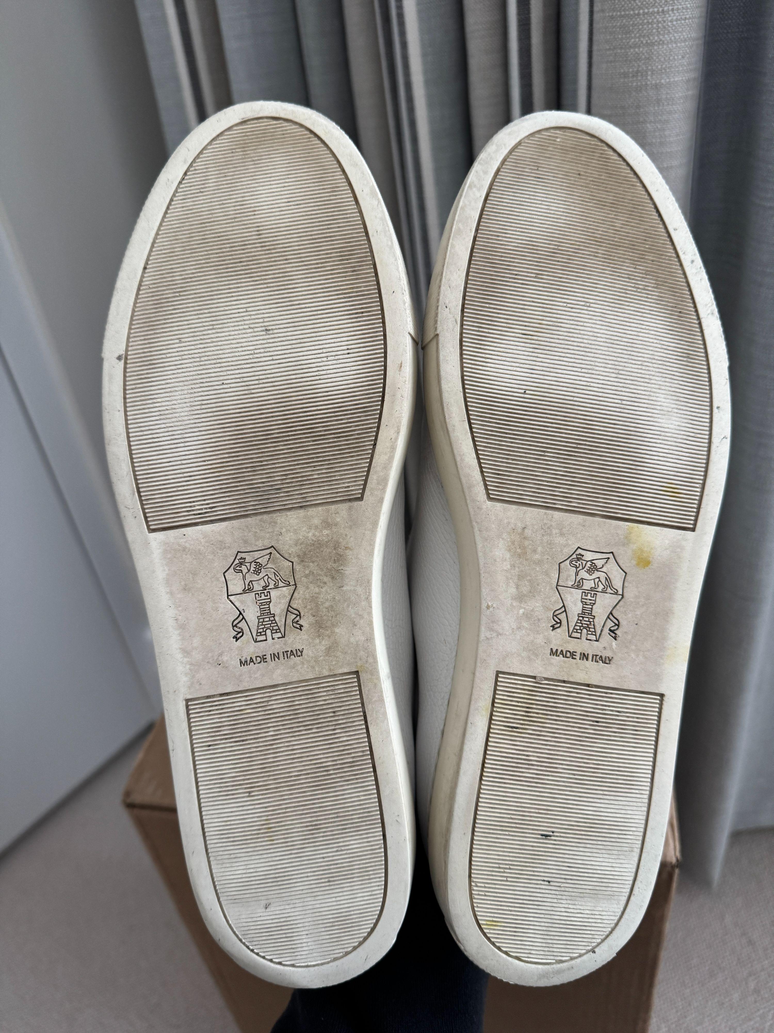 Brunello Cucinelli White Calfskin Trainers