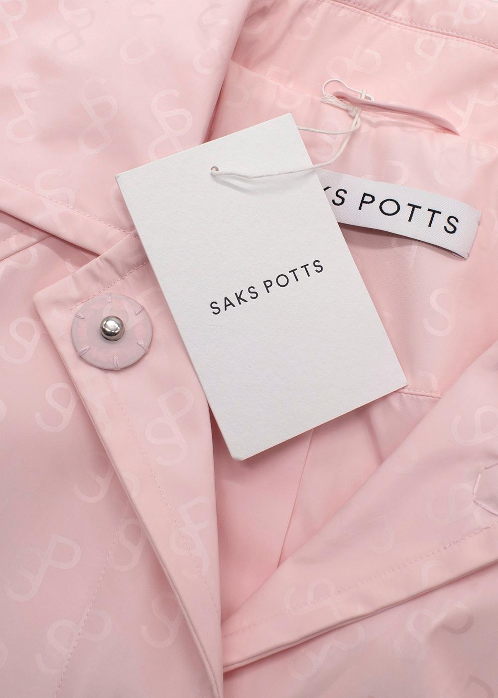 Saks Potts Pink Monogram Milan Coat