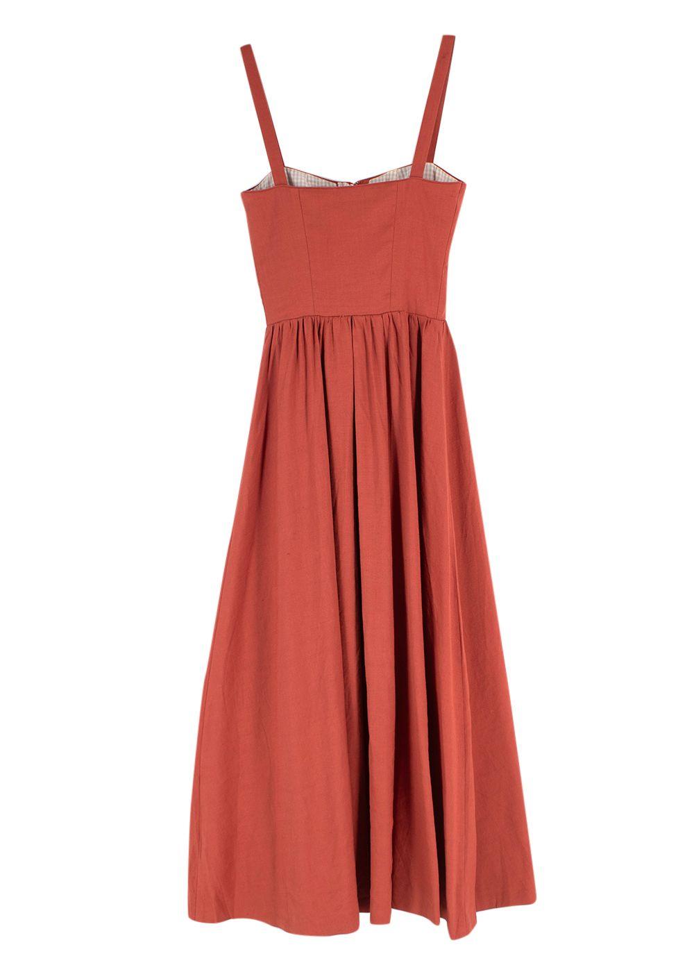 Annina Deep Orange Alma Dress
