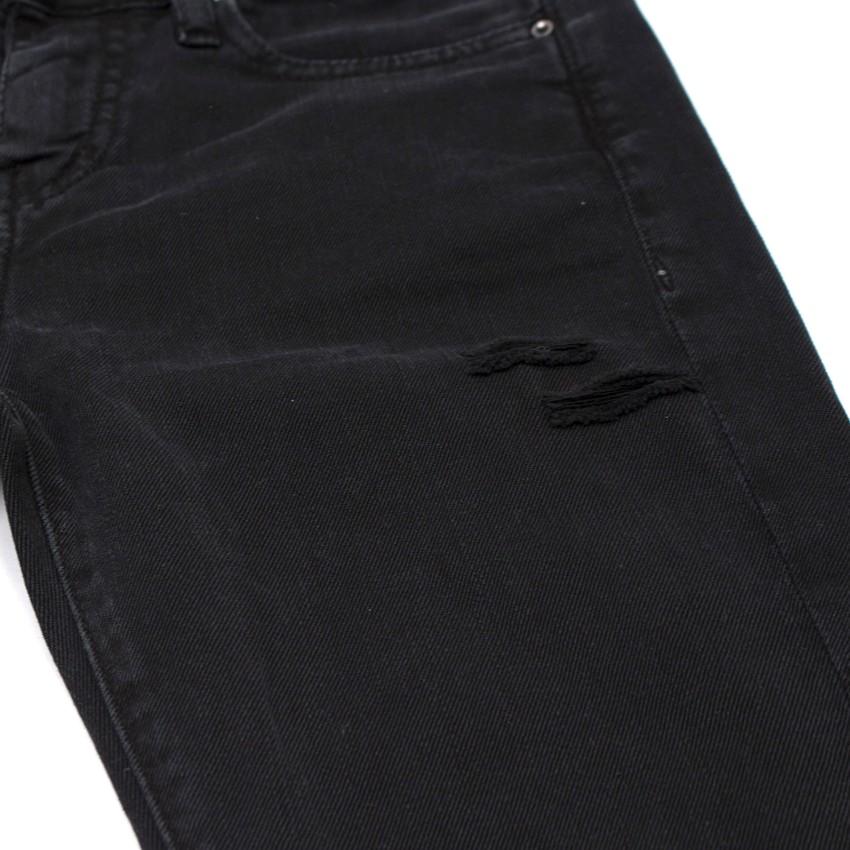 IRO Jarod Ajuste Distressed Black Jeans