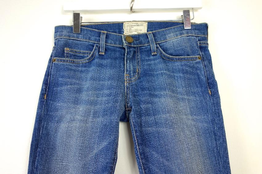 Current/Elliott Cuffed Distressed Jeans