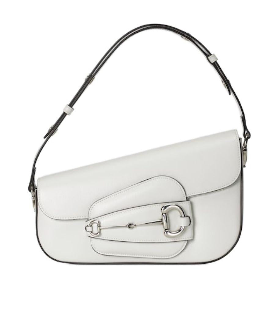 Gucci White Leather Horsebit 1955