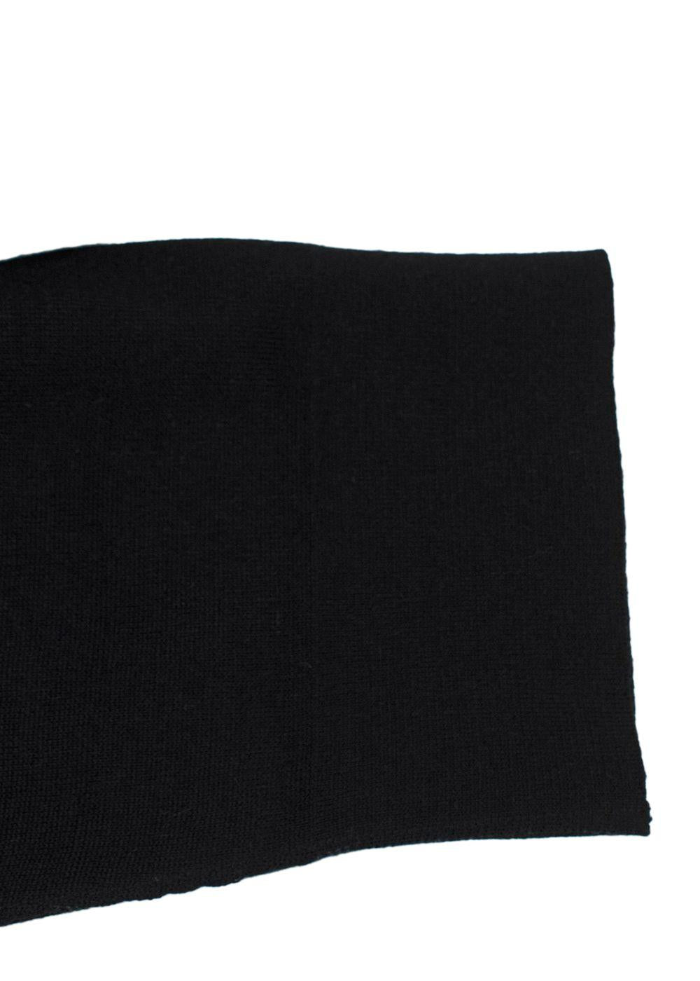 Fendi Black Knit Cardigan with Monogram Interior