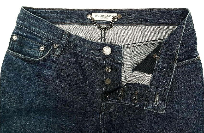 Burberry dark blue denim low waist jeans