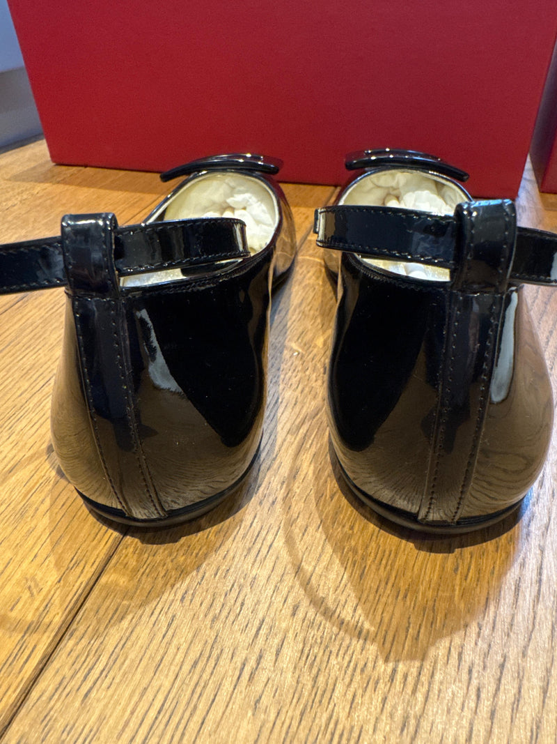 Roger Vivier BlackPatent Buckle Detail Shoes - Girl's