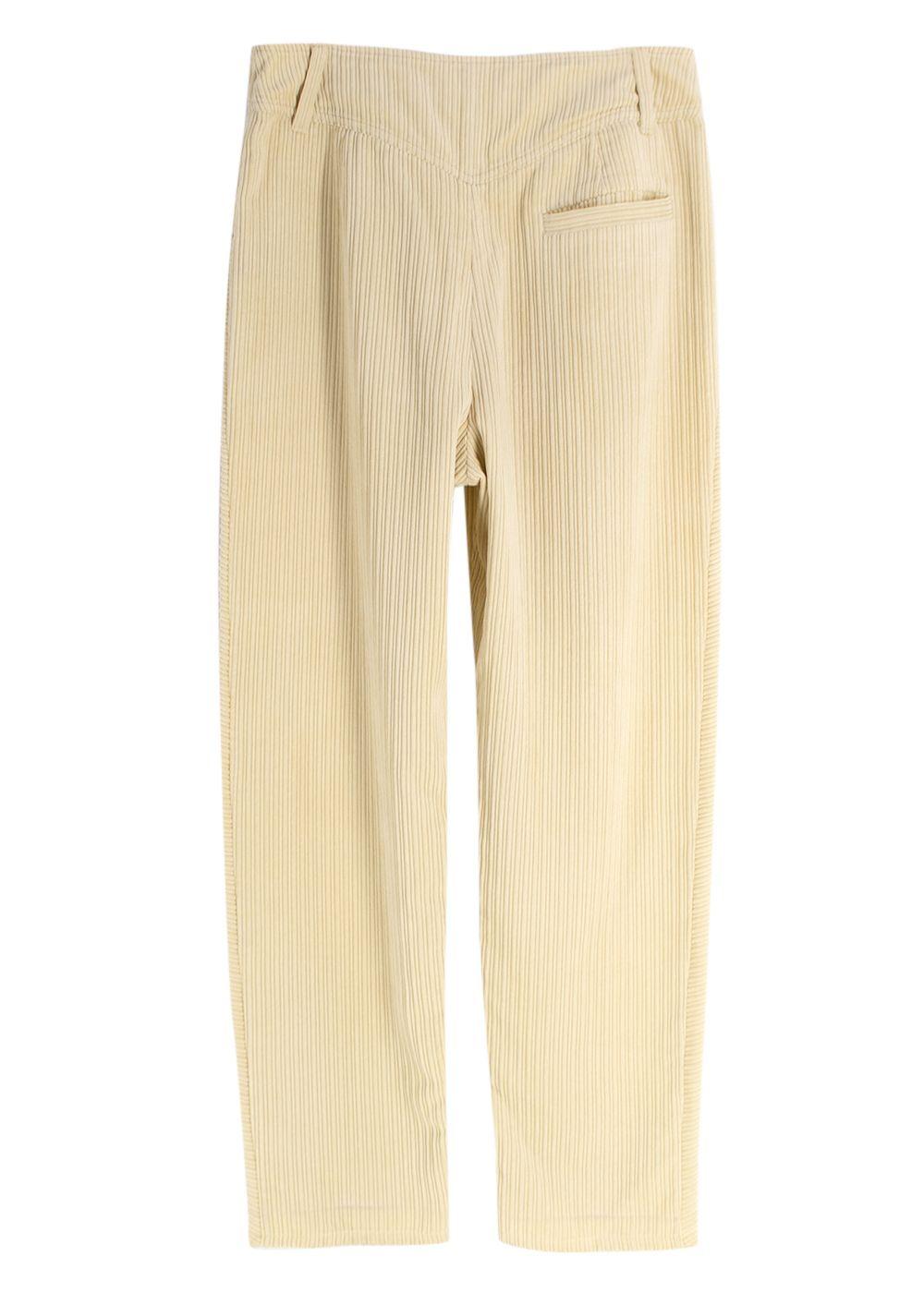 Isabel Marant Yellow Corduroy Trousers