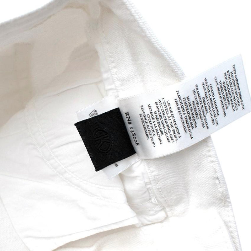 Koral White High-Waisted Slim Fit Denim Jeans