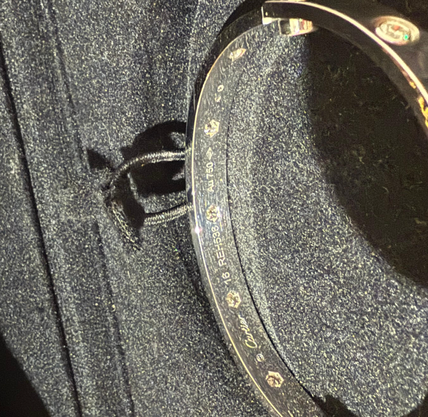 Cartier White Gold 10 Diamond love Bracelet 16