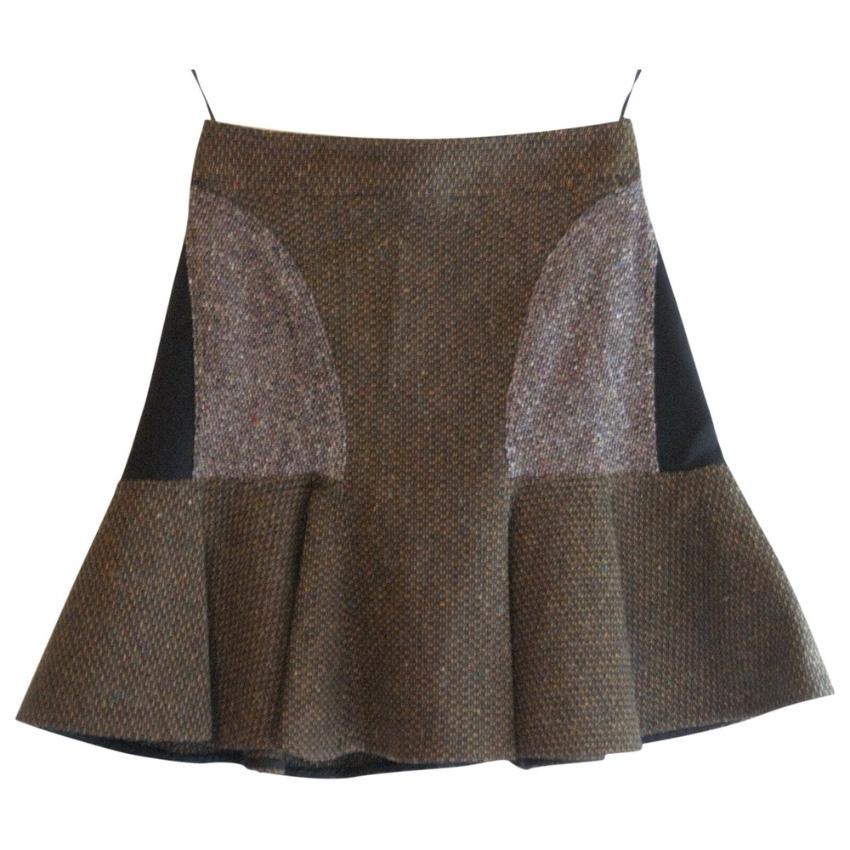Stella McCartney Patti Tweed Flounce Mini Skirt