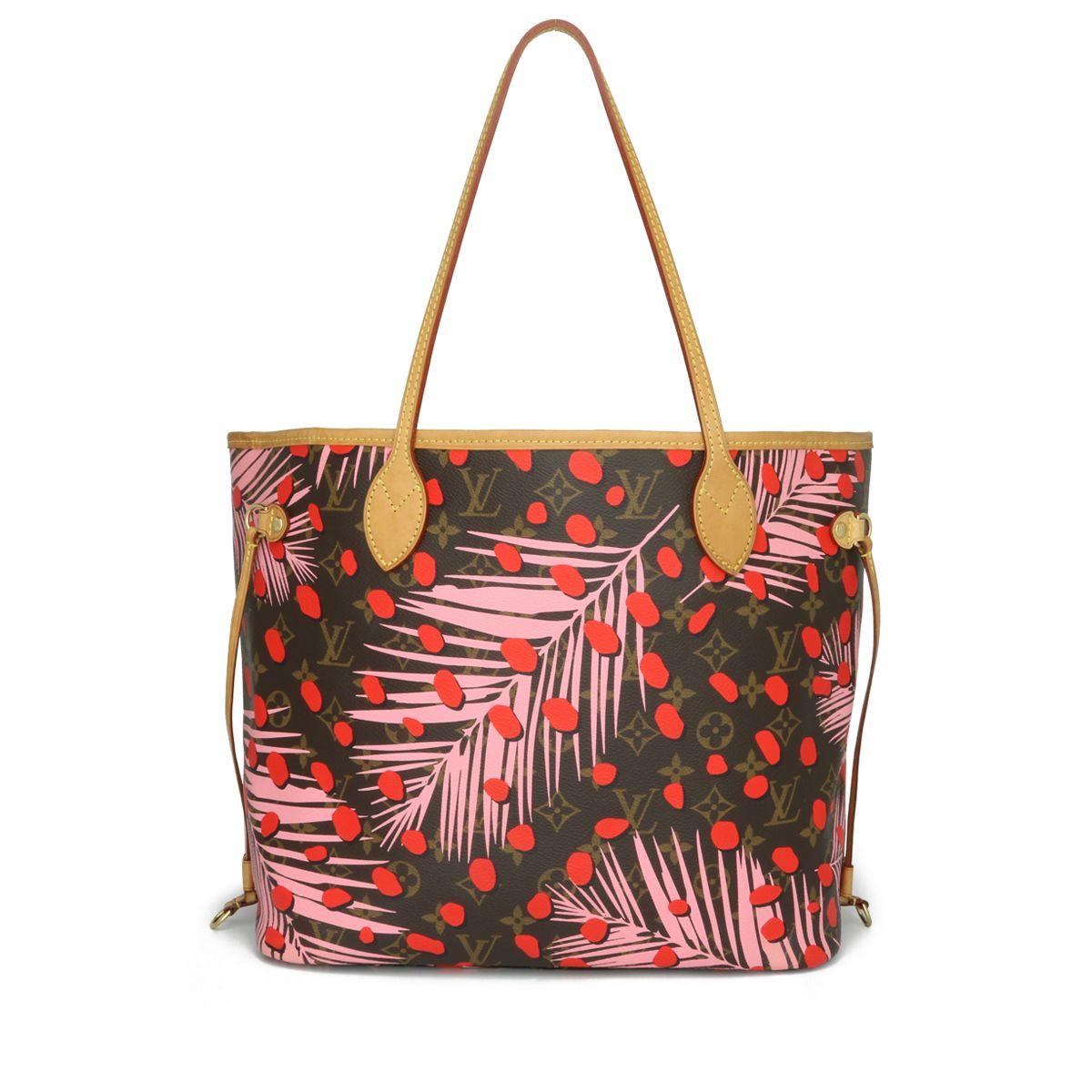 Monogram Jungle Dots Rose Ballerine Neverfull MM Bag