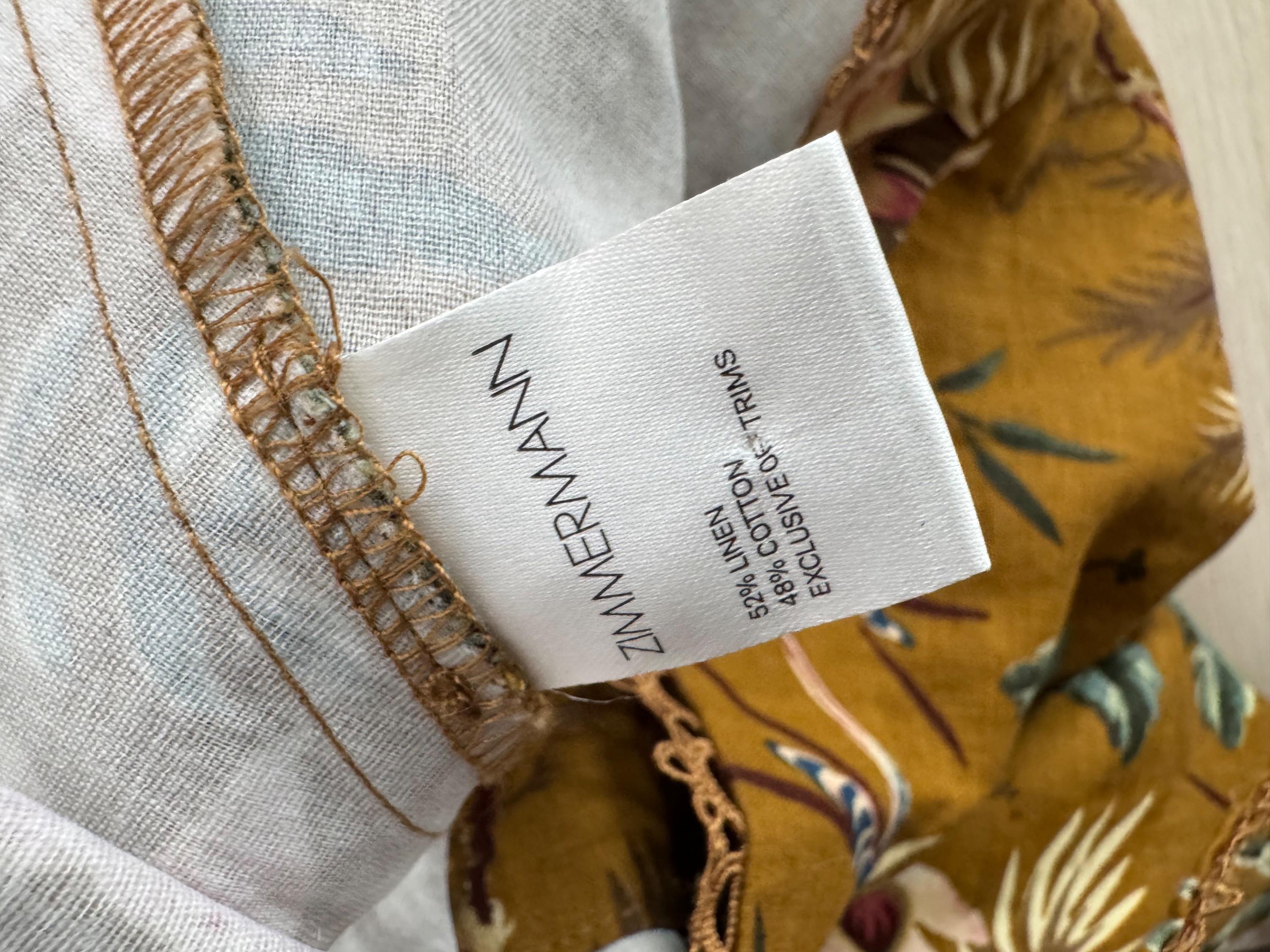 Zimmerman Mustard Tropicale Flutter Shorts