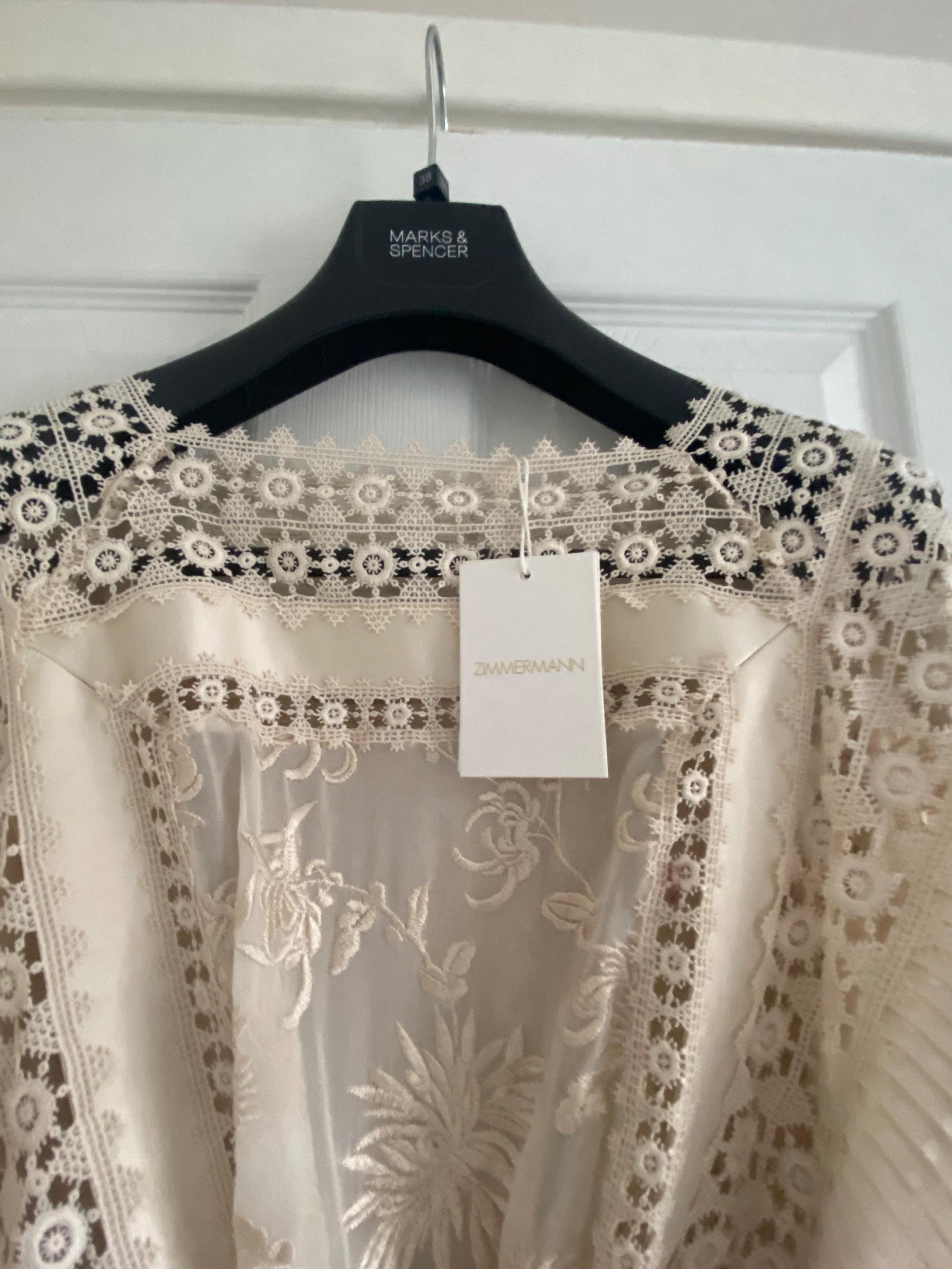Zimmermann Runway Cream Maples Boudoir Mini Dress