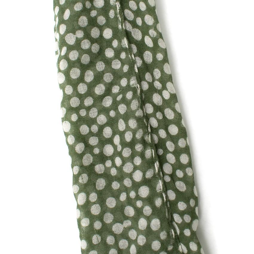 Bespoke Polka dot print scarf
