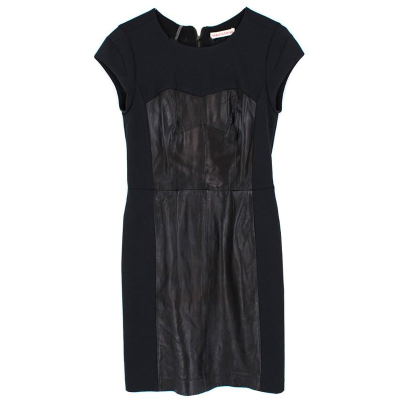 Rebecca Taylor Leather Bustier Dress