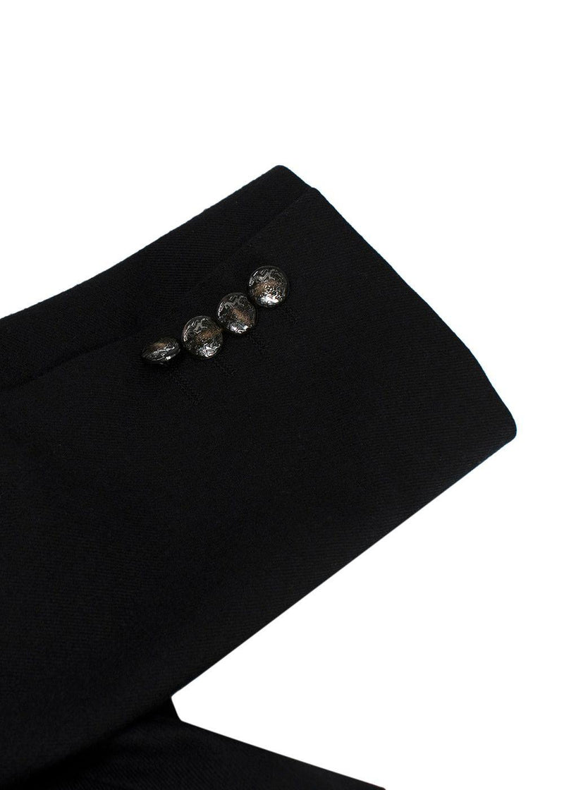 Dolce & Gabbana Black Wool Single Breasted Blazer