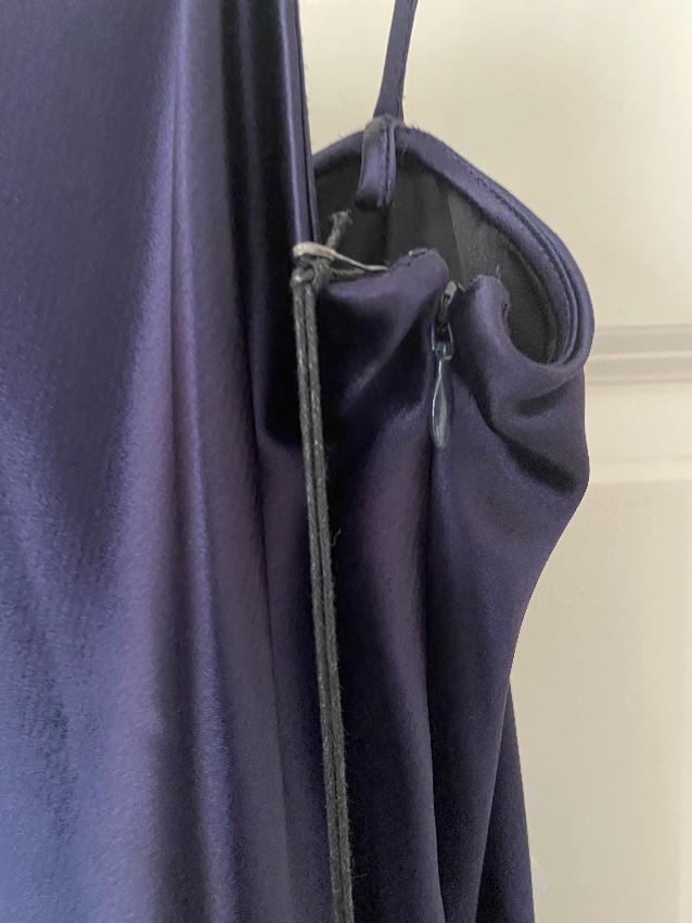 Deveaux Coco Satin Midi Dress
