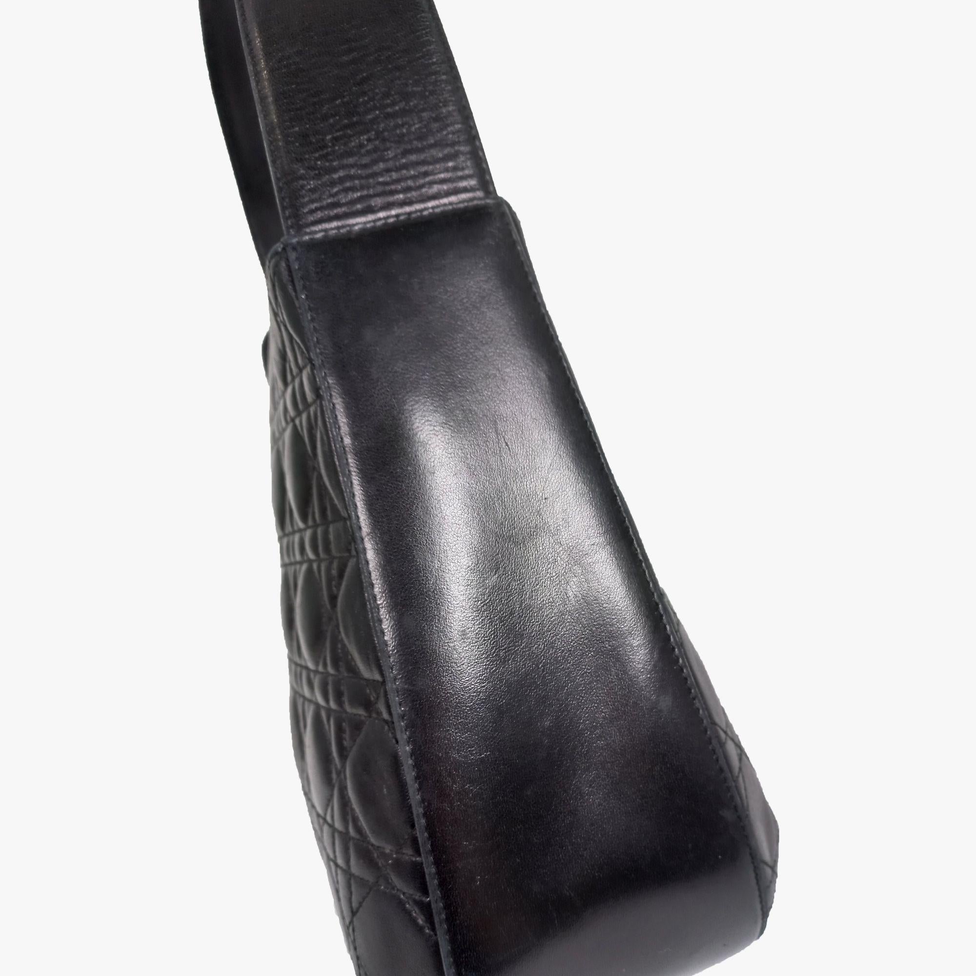 Black Cannage Hobo Bag