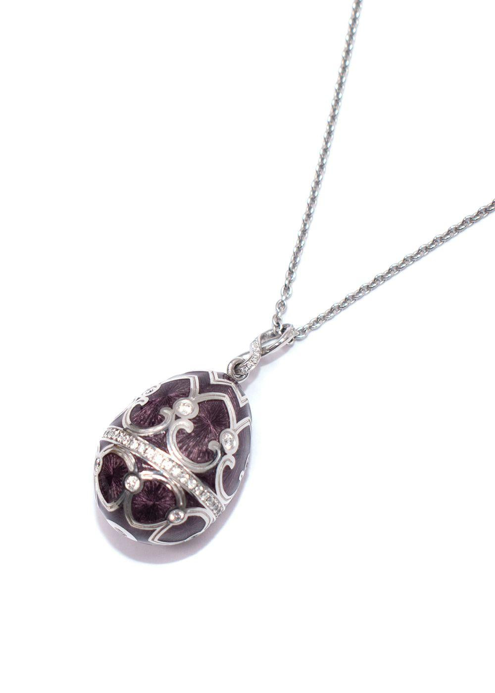 Fabergé Palais Tsarskoye Selo Prune Pendant