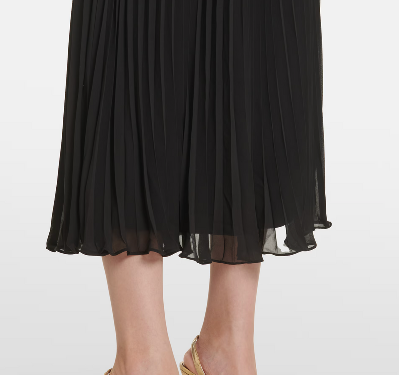 Self Portrait Faux-pearl Button Midi Dress in Boucle