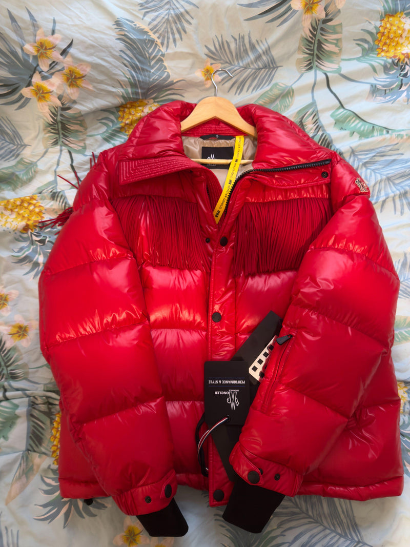 Moncler Red Arlaz Puffer Jacket