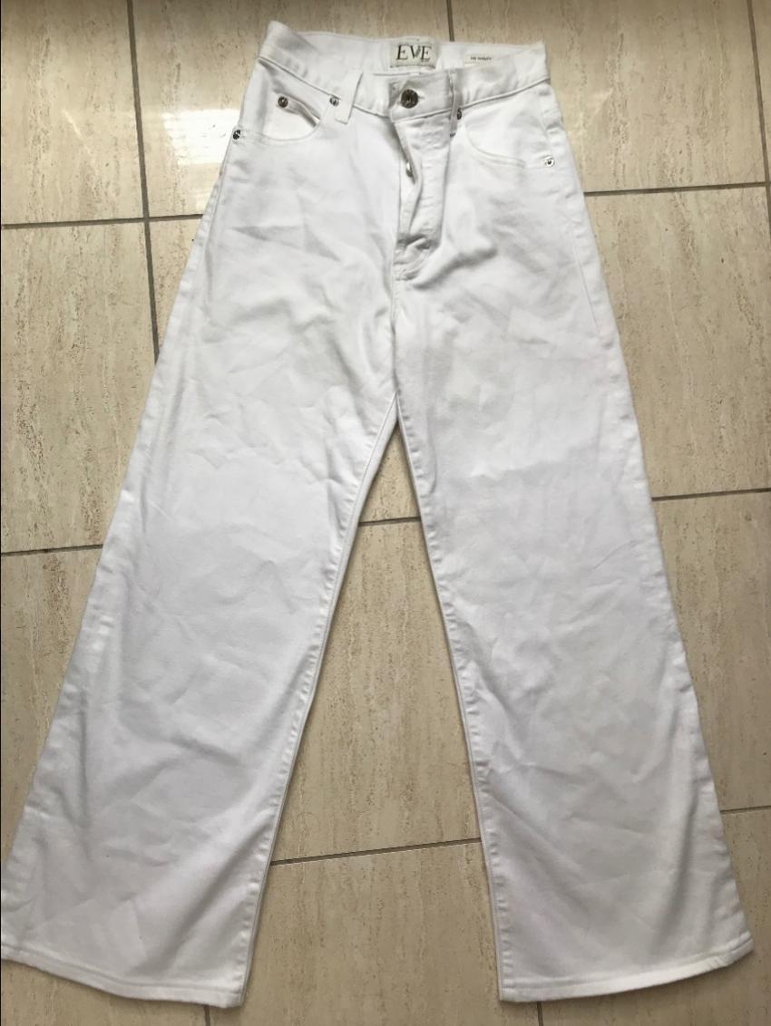 Eve Denim White Charlotte Wide Leg Culottes
