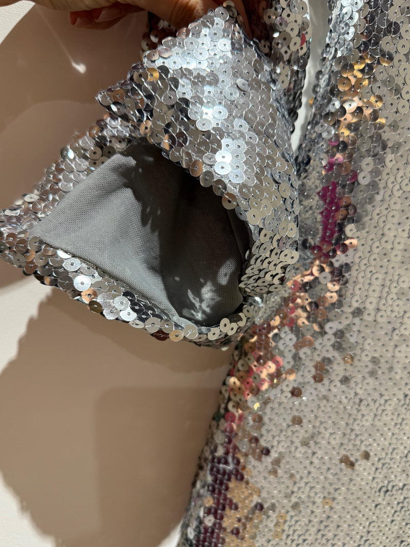16Arlington Silver Sequin Solare Gown